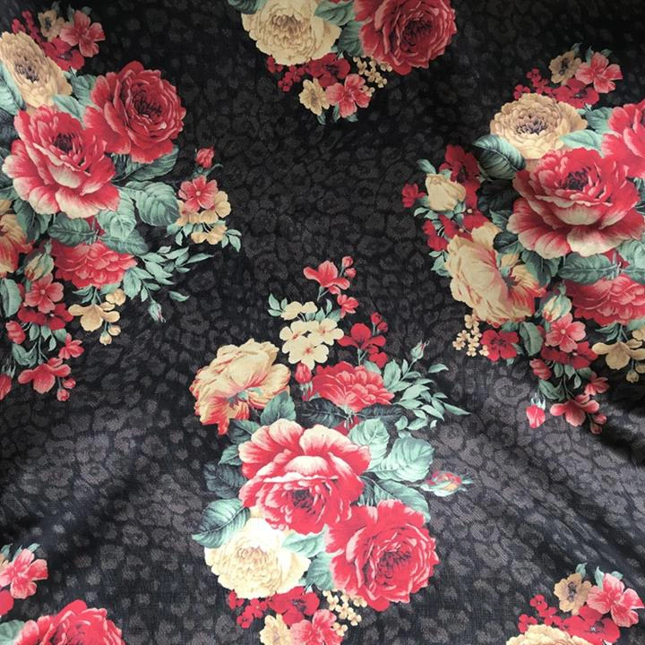 Printed Suede Fur Fabric