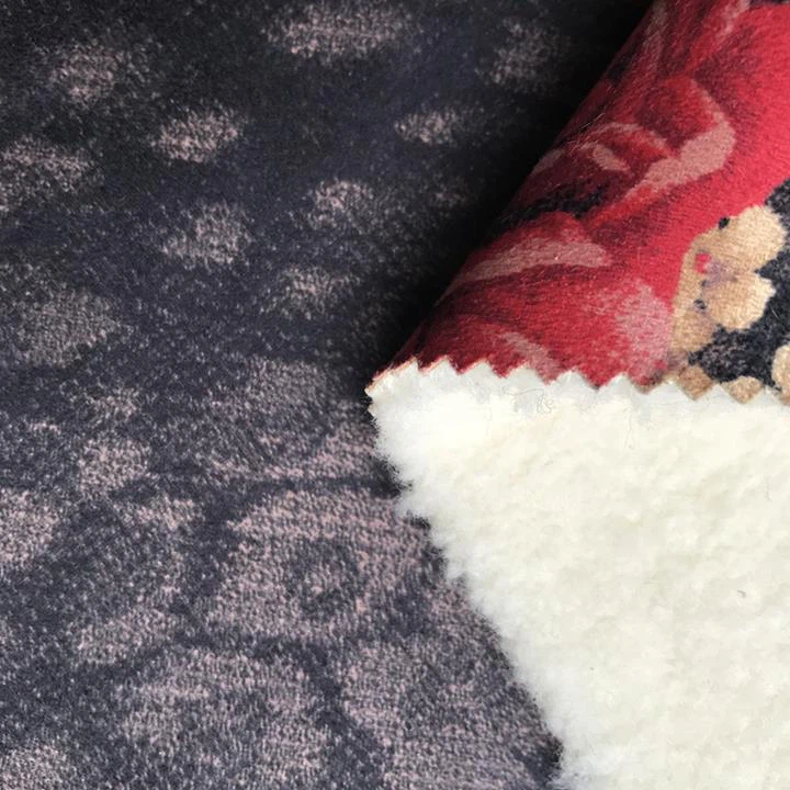 Printed Suede Fur Fabric