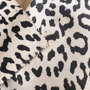 Prilagođena Leopard tkanina za pletenje ronilačkih suede tkanina